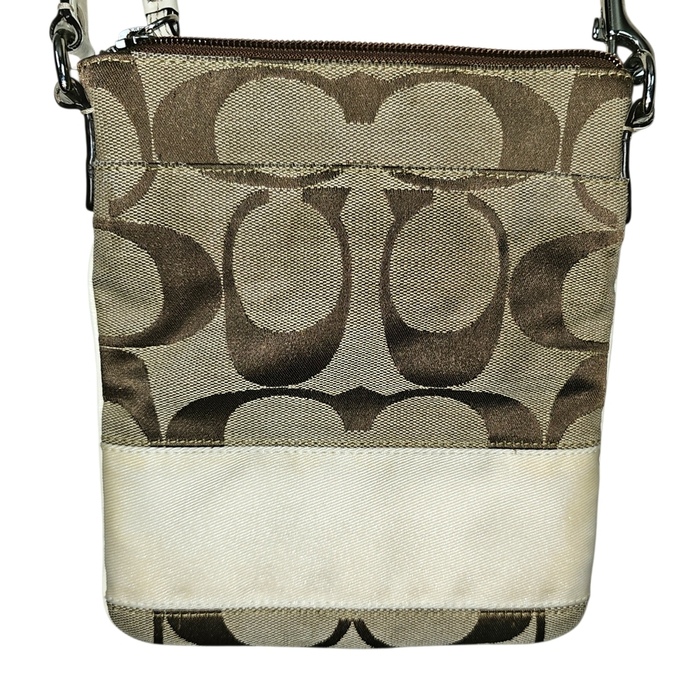 Coach Vintage Signature Canvas and Leather Pouchette Crossbody - Picture 4 of 8
